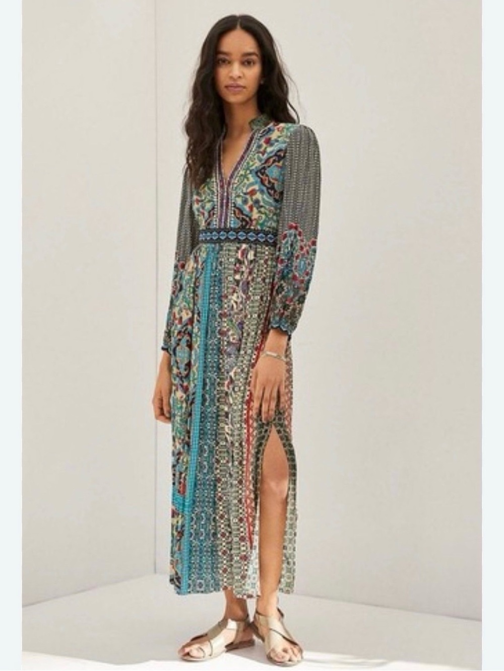 Anthropologie Bhanuni by Jyoti Maxi Dress Size 10